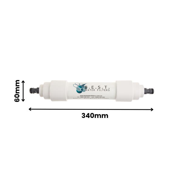 B.E.S.T. Inline Water Filter (Plastic Hose Fittings)